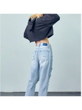 Insane Gene High Rise Tapered Jeans Light Wash NWT